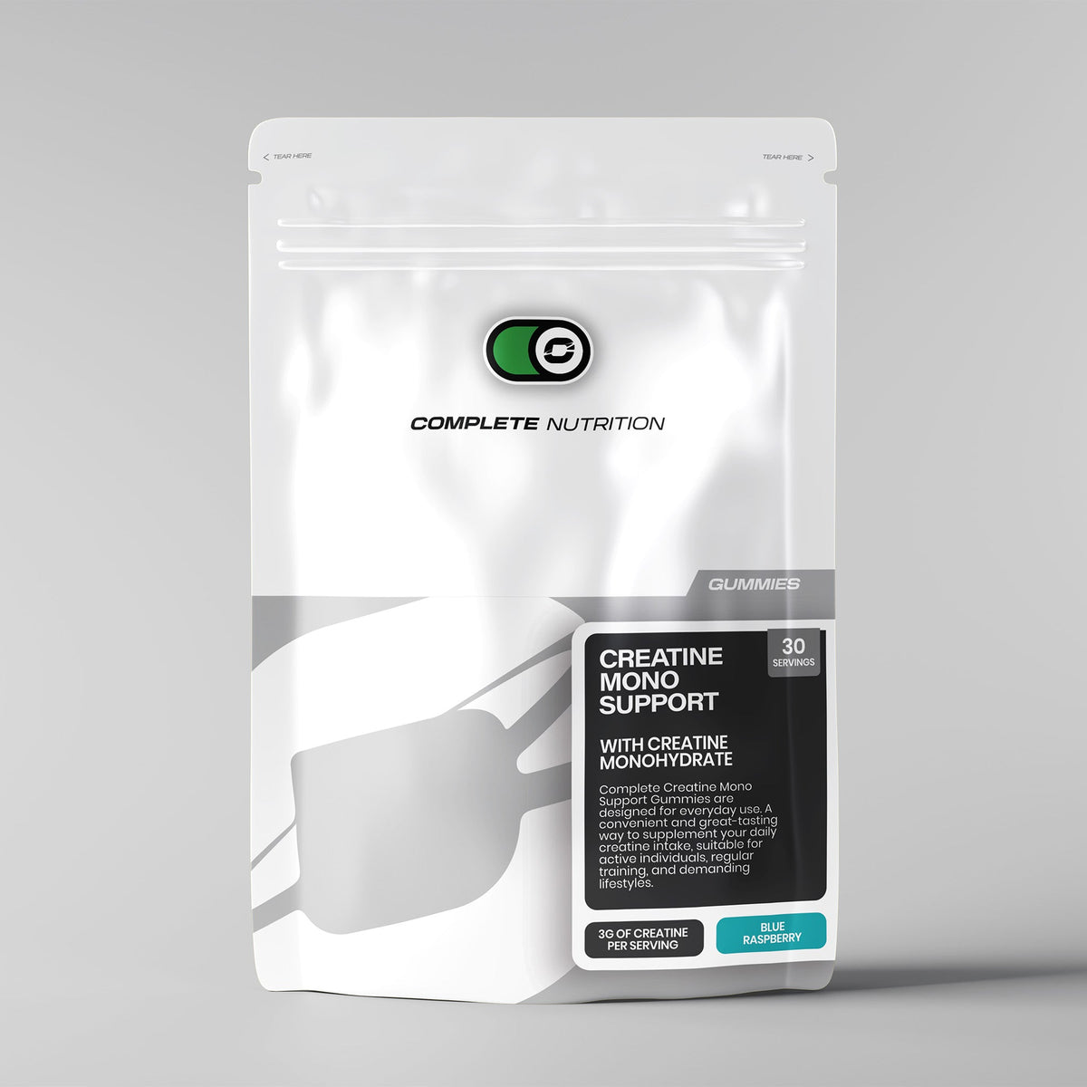 Complete Nutrition Creatine Monohydrate Gummies - Blue Raspberry Flavour