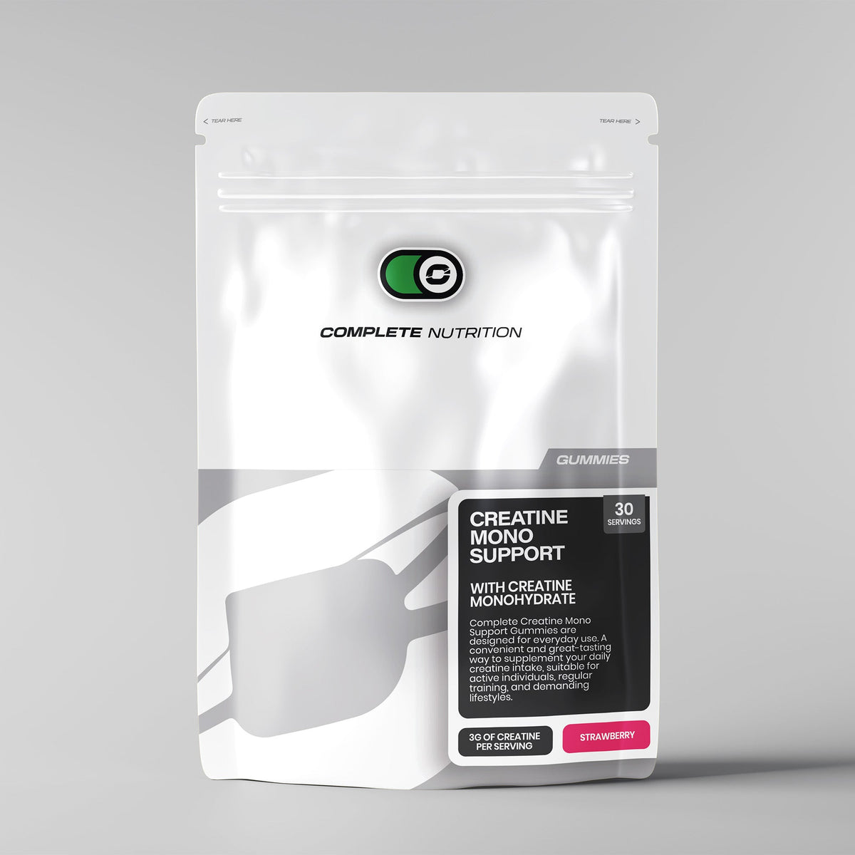 Complete Nutrition Creatine Monohydrate Gummies - Strawberry Flavour