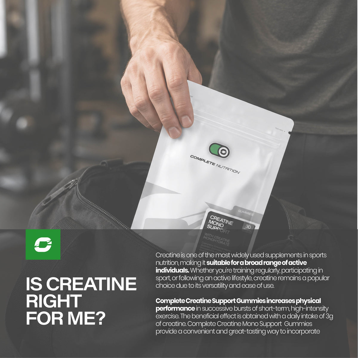 Complete Nutrition Creatine Monohydrate Powder 500g